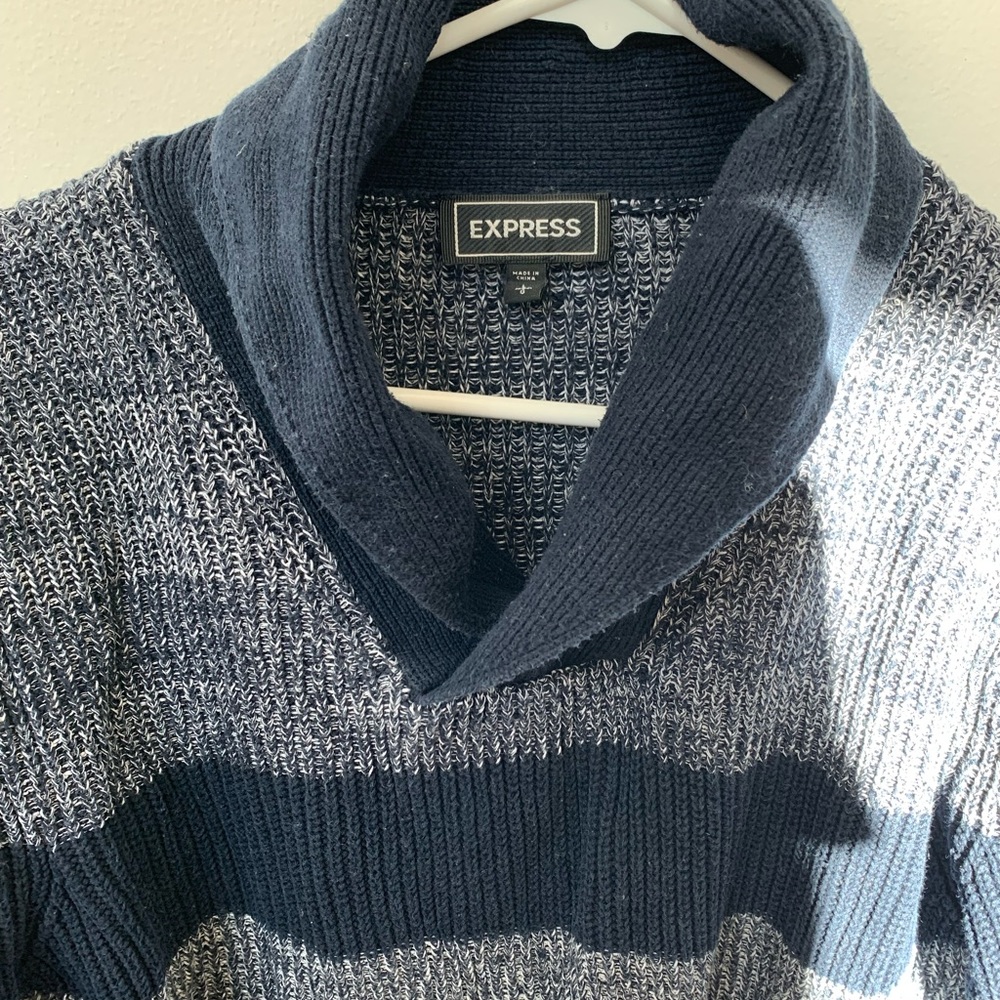 Large mens cowl neck sweater